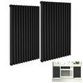 Universal Window AC Side Panels Insulated Foam Panels for Air Conditioner Units 5000-24000 BTU with Double-Sided Tape Easy Install Noise Reducing Draft & Debris? Seal (2-Pack)