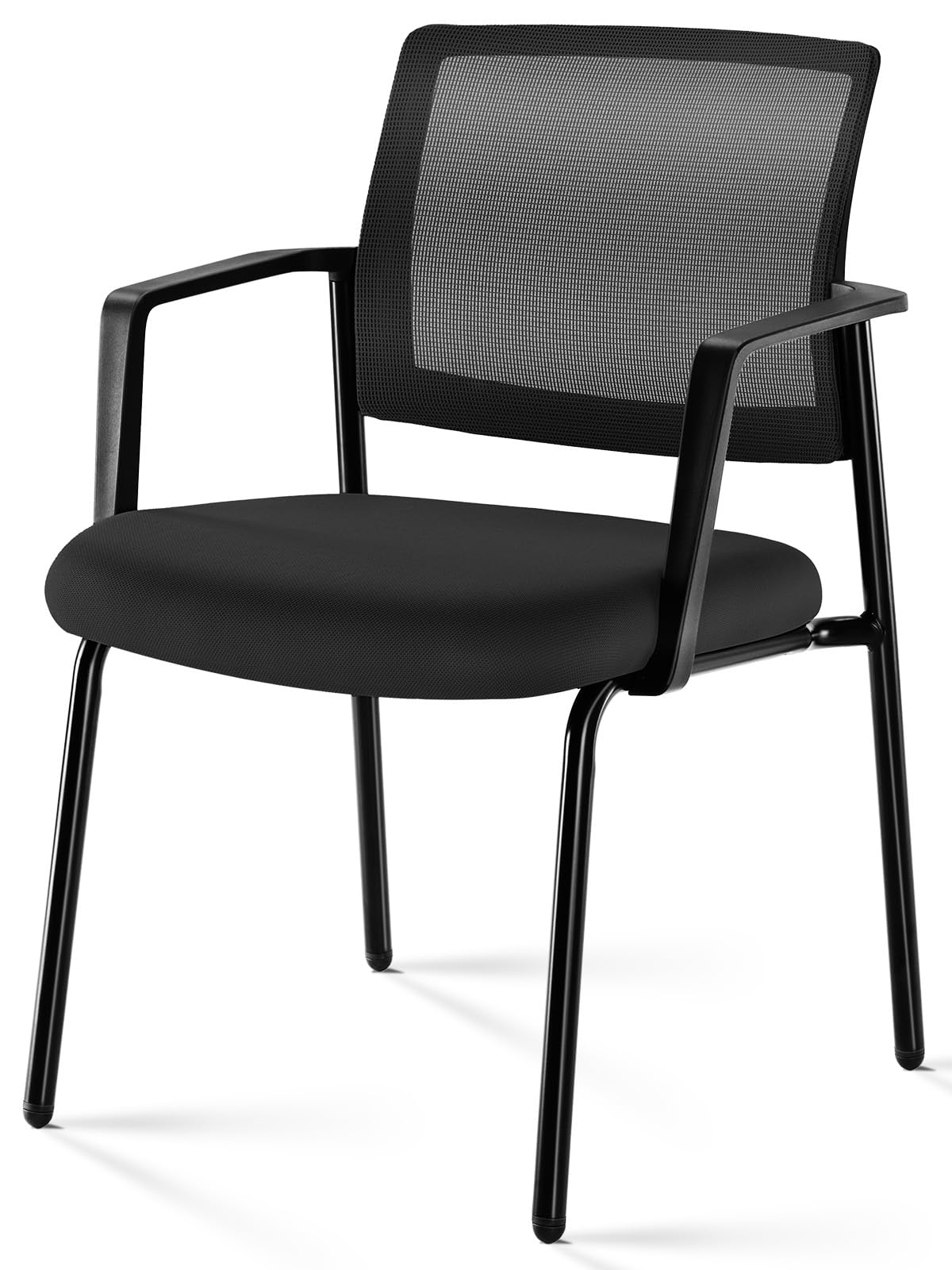 Sweetcrispy Waiting Room Chairs 1 Pack, Mesh Office Guest Chairs, Black
