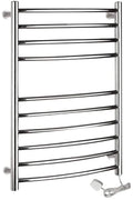 Heated Towel Rail Rails Towel Warmer,Wall Mounted Electric Heated Towel Rail, 304 Stainless Steel Plug-in/Hardwired Bathroom Radiator Towel Warmer and Drying Rack 100W (30 X 22.6 X