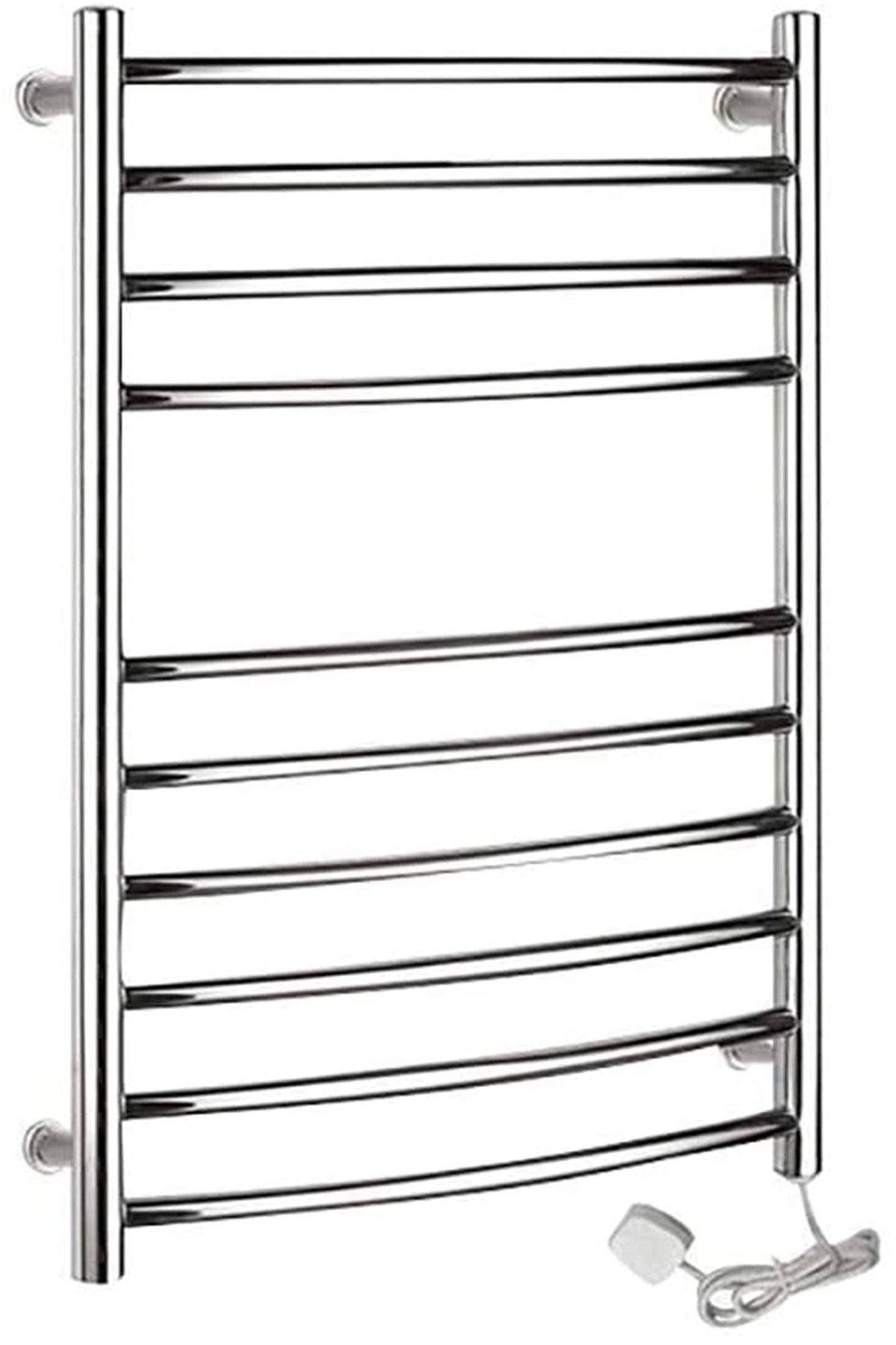 Heated Towel Rail Rails Towel Warmer,Wall Mounted Electric Heated Towel Rail, 304 Stainless Steel Plug-in/Hardwired Bathroom Radiator Towel Warmer and Drying Rack 100W (30 X 22.6 X