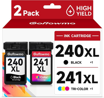 PG-240XL CL-241XL Ink Cartridge Compatible for Canon 240XL 241XL combo pack | for Cannon MG3620 MG3600 TS5120 TS5100 MG3520 MG2120 MG2220 MG3220 MX472 Printer Ink Cartridge High Yield(1 Black 1 Color)