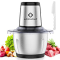 LINKChef Food Processor, 6 Cup Mini Food Chopper, 250W Electric Meat Grinder with Stainless Steel Blades, 1.5L Compact Kitchen Processor for Meat, Vegetables, Onion, Garlic & Baby Food