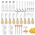 Charcuterie Boards Accessories Charcuterie Utensils Cheese Butter Spreader Knife Set Small Serving Tongs Forks and Spoons Dipping Bowls Honey Dippers Toothpick Flags for Appetizers & Serving Platters