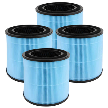 AP0601 Replacement Filters, Compatible with AIRTOK AP0601 Air Purifier,4-in-1 H13 True HEPA Filters, High-Efficiency Activated Carbon Filter, AP0601-RF 4 Pack