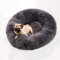 Yiman Plush Cat Litter Round Sleeping Kennel Sofa Bed Pet House Puppy Kennel Cat Litter Winter Warm Kennel Mat (Brown)