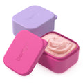 Bentgo Sidekicks 2-Pack Silicone Container Set - Dipping Sauce Cups for Condiments & Small Snacks, Reusable, Durable, & Leak-Proof Liquid Storage, Salad Dressing Container - 2.6 oz (Lavender & Pink)