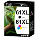 61XL Ink Cartridge for HP 61 XL Black Combo (2 Packs) Replacement for HP61 HP61XL for 5530 4500 2620 4630 2540 4502 3050 1510 4632 4501 2542 2514 3510 4635 3050a 5535 4610 Printers with V10.1.2 Chips