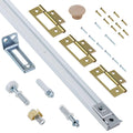 Bifold Door Hardware Kit, 30-Inch Bi-fold Closet Door Track Kit Bifold Closet Door Hardware Kit Folding Door Hardware Repair Replacement Tool Kit