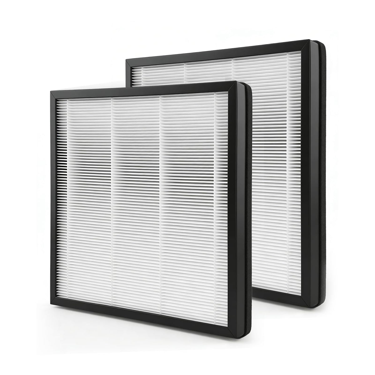 Netezza HAP607 HAP605 Replacement Filters Compatible with FreAire and XenonLab Air Purifier, 3-in-1 True Activated Carbon Air Filter Set for Bedroom and Home, 2 Pack