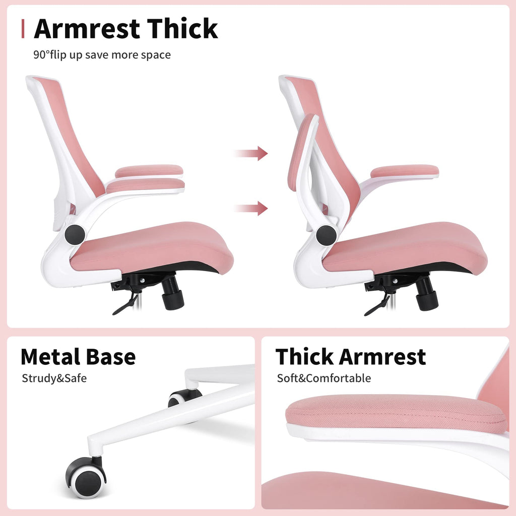 Misolant Tall Office Chair, Drafting Chair for Standing Desk, High Office Chair with Adjustable Lumbar Support, Flip-up Arm and Footrest Ring,