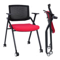 Brobriyo 1 Pack Conference Room Chairs with Wheels and Paddle, Ergonomic Mesh Back and Arms for Meeting, Conference, Reception, Training Room &