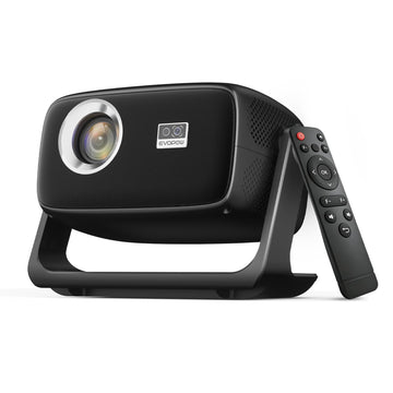 Native 1080P 4K Support Projector, Built-in Apps Portable Projector | Built-in Apps, 560 ANSI, Auto Focus, Auto Keystone, WiFi 6, Bluetooth 5.4, 180° Ceiling Rotation