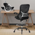 Hylone Drafting Chair Adjustable, Tall Office Chair Lumbar Support Ergonomic Standing Desk Chair Heavy Duty Tall Drafting Stool for Artists
