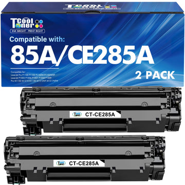 85A CE285A Black Toner Cartridge P1102W M1212NF MFP Compatible Replacement for HP 85A CE285A CE285 LaserJet P1102W M1212nf MFP 1102W P1100 P1102 P1102whp M1132 M1210 M1130 M1217nfw Printer Ink 2 Pack