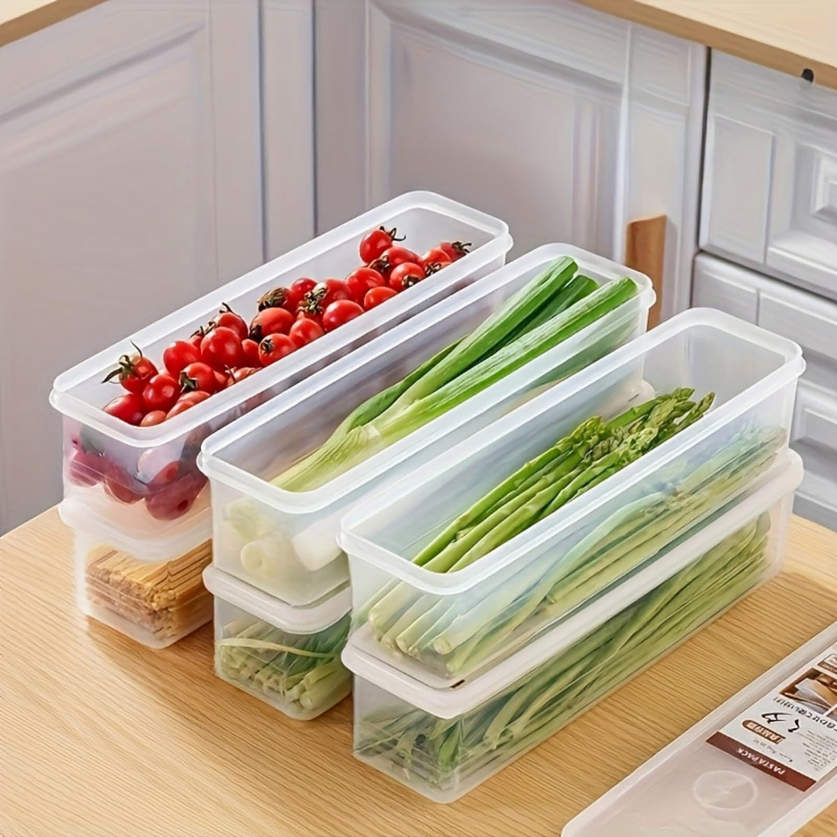 3 Pack Stackable Food Storage Containers - 1500ml (51oz) Fridge Organizer with Removable Drain Plate & Lid for Fish, Meat, Fruits, Vegetables?