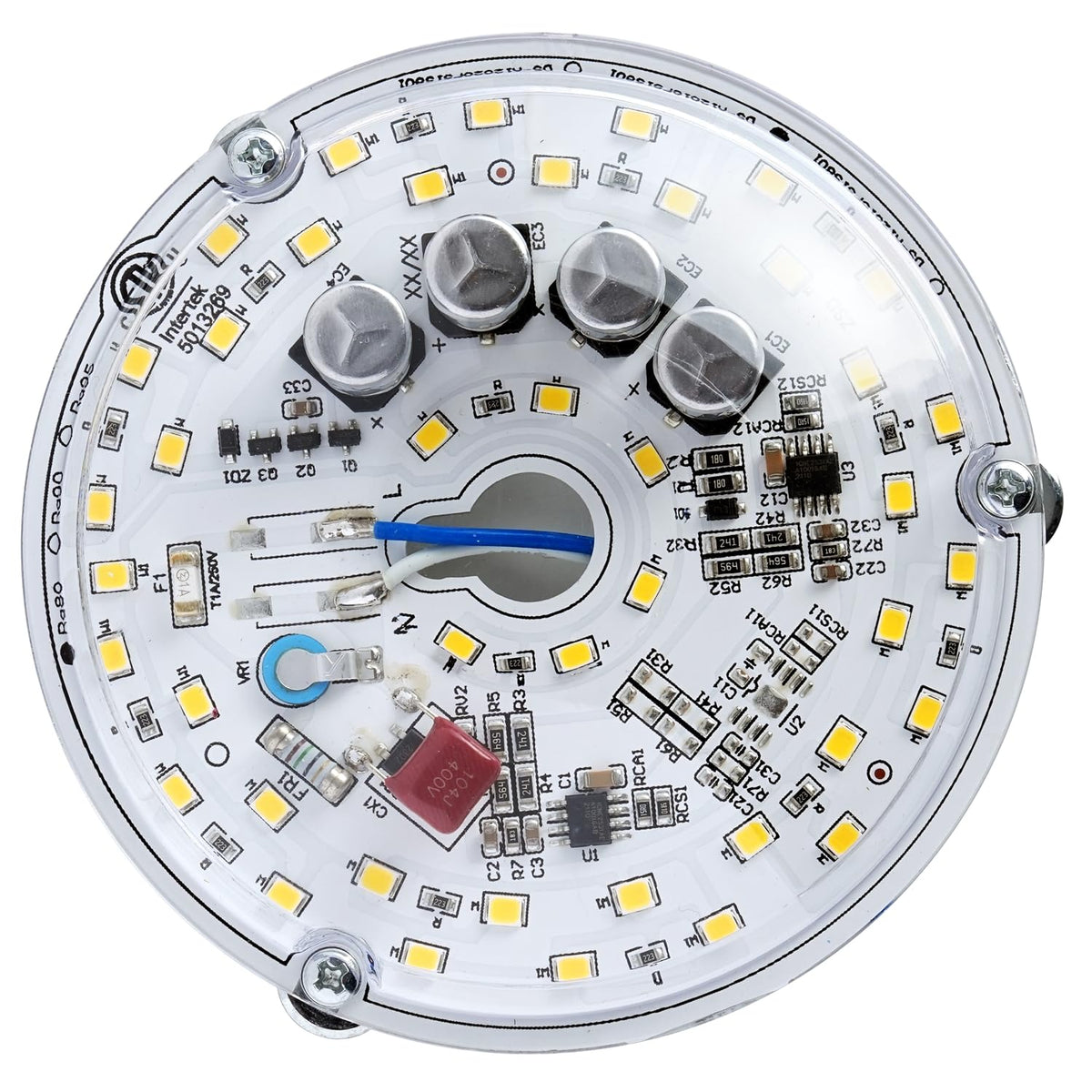 4 inch LED Ceiling Fan Light Retrofit Kit, Ceiling Light Replacement kit, Led Ceiling Flush Light Retrofit PCB,120V 18W 2200LM White 5000K (1-Pack White 5000K)