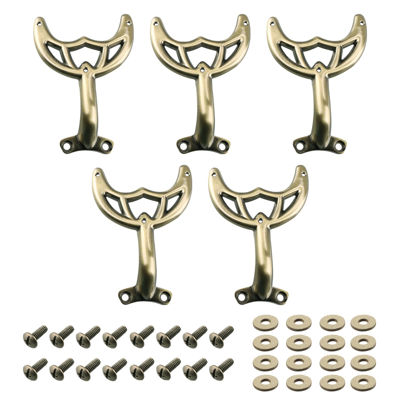 Ceiling Fan Blades Arm, for 42-Inch Fan Blade, Compatible with 7740200 -Antique Brass, -5 Pcs