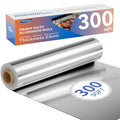 23um Heavy Duty Aluminum Foil Roll 12 In x 300 SqFt, Non-Stick Tin Foil Wrap with Cutter Box, Non-Stick Foil Aluminum Roll for Cooking, Baking, Grill Grate Coverage & Food Storage