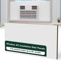 Flehomo Window AC Side Panel, Extra Wide Full Surround Insulation Window Air Conditioner Foam Panels, Insulated Side Panels Kit for Window AC Units for Winter and Summer, White