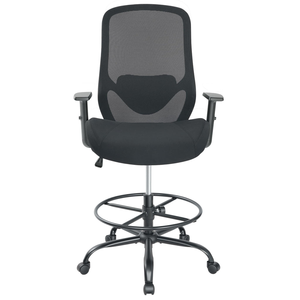 Drafting Office Chair Big and Tall 450lbs Heavy Duty for Standing Desk, 22.8" x 19.6" x 40", Black