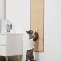 66.93x13.38x0.32 inch Thickened Cat Wall Scratcher Carpet, Cat Climbing Wall, Durable Cat Wall Furniture, Tall Cat Scratching Post, Wall Scratchers for Indoor Cats, Couch Sofa Protector (Brown)