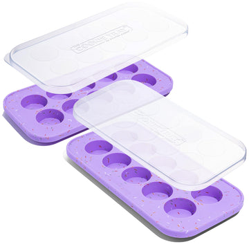 Souper Cubes Silicone Cookie Dough Freezer Containers, 2-Pack