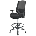 Drafting Office Chair Big and Tall 450lbs Heavy Duty for Standing Desk, 22.8" x 19.6" x 40", Black