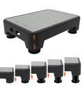 Liftoza 5-level Adjustable Step Stool, 700 Lbs Capacity Safety Bed Step for Seniors, Exercise Setp Platform, Portable Stair Assist for Elderly,