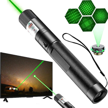 Green Laser Pointer, USB Rechargeable, Aluminum Body | For classroom teaching, conference meetings, and professional presentations