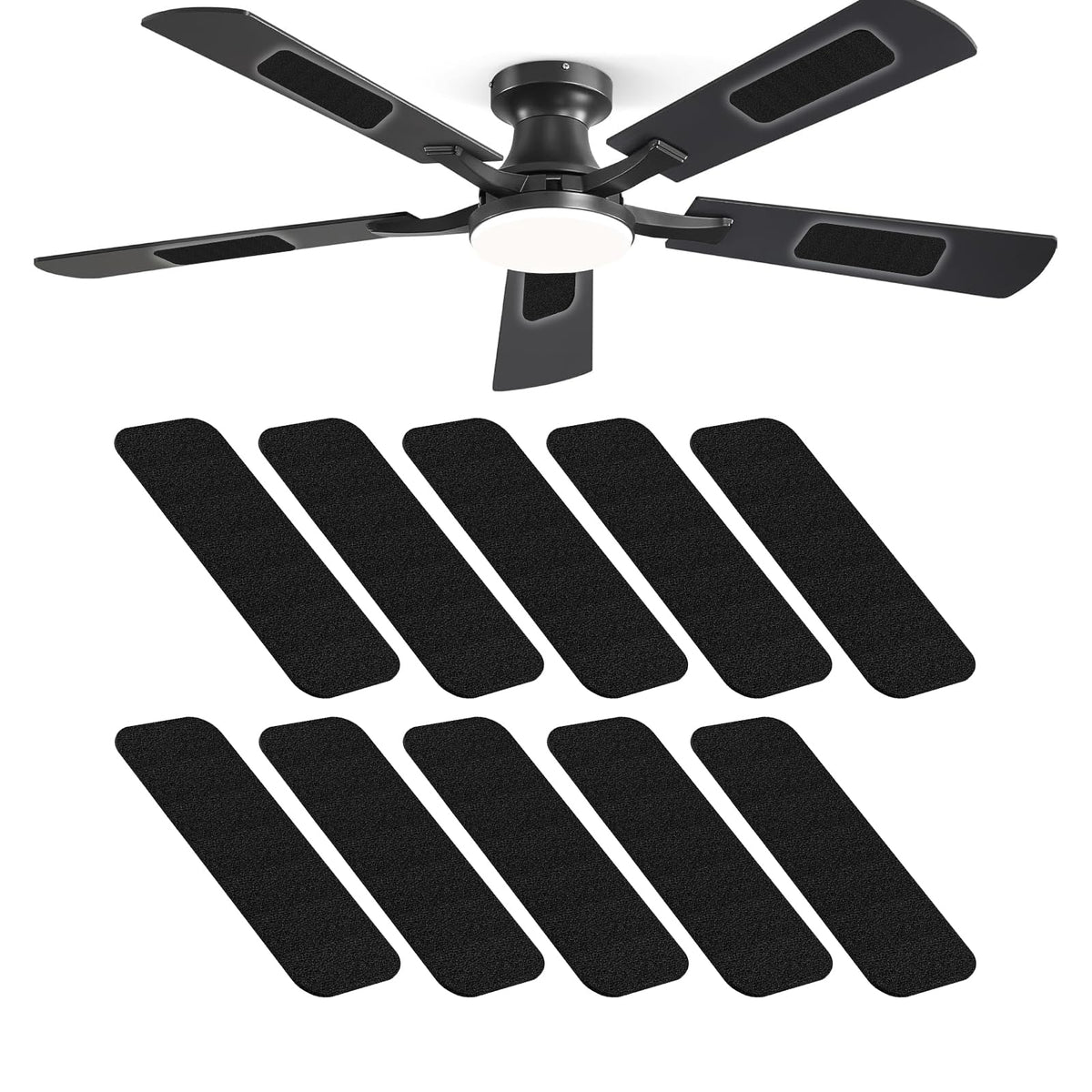 10 Pack Ceiling Fan Filters, Barnacle Activated Carbon Fan Filters Fits All Ceiling Fans for Home, Ceiling Fan Air Purifier Pads for Dust, Dander & Odors- Improves Indoor Air Quality