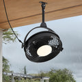 20" Outdoor Ceiling Fan with Lights, Waterproof Gazebo Hanging Fan with Remote Control, Plug in Caged Ceiling Fan with 3CCT Dimmable 6-Speeds for Patio Porch Pergola