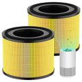 AP-S0610L Pet Care Filter Replacement, Compatible with MOO-KA AP-S0610L Air Purifier, 3-in-1 H13 True HEPA and Activated Carbon Filters, 2 Pack