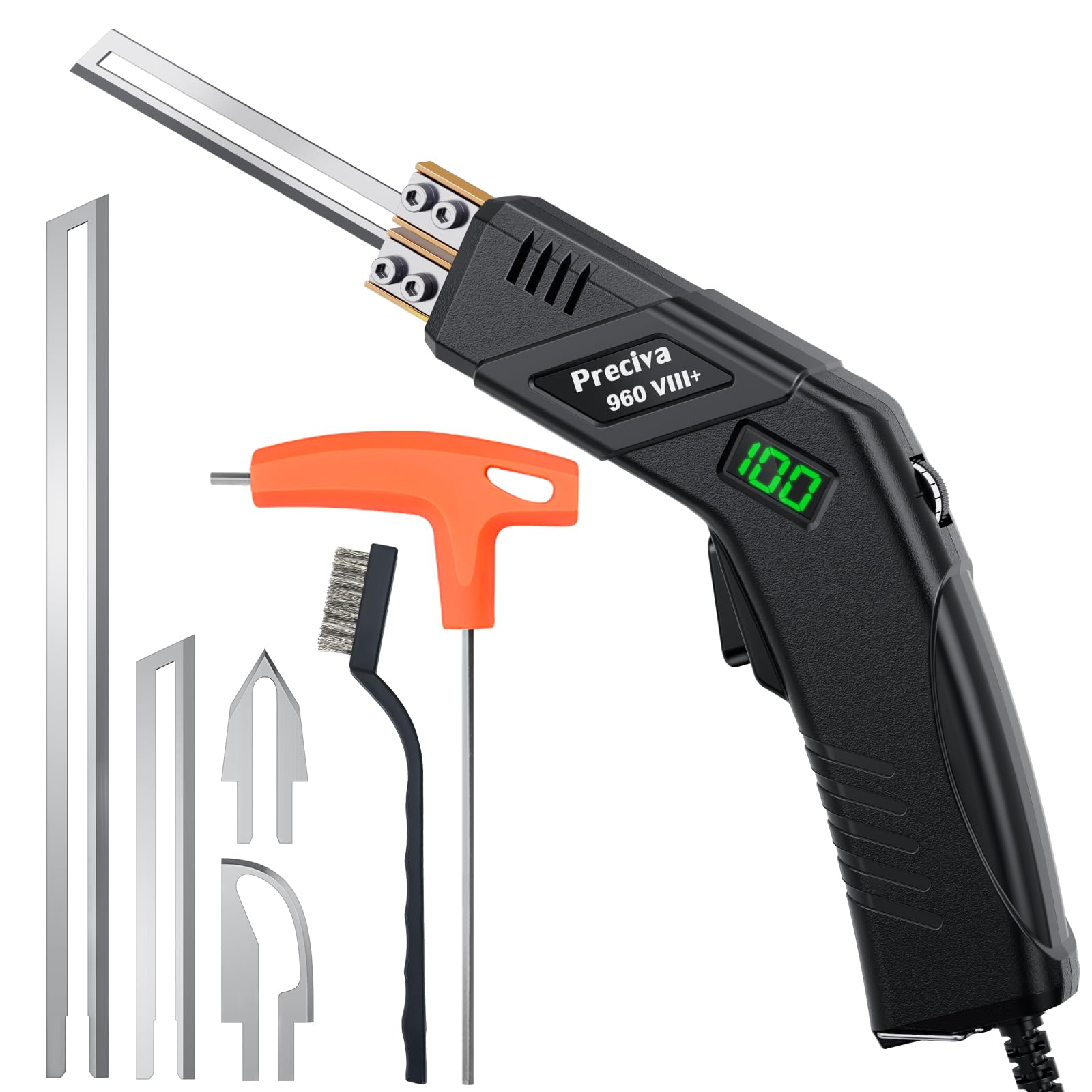 Preciva Hot Knife Foam Cutter – Digital Display, Electric Foam Cutting Tool Kit, 20 Adjustable Temps & Overheat Protection, Pure Copper Base, Works great on PE Foam, XPS, Rope, Fabric, DIY