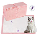 50 Count Cat Litter Pads for Tidy Cats Breeze Litter System 16.9 x 11.4 Inch Lavender Scented Cat Pad Refills Super Absorbent Quick-Dry Pee Pads for Cats