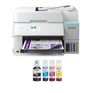 Epson EcoTank ET-3958 Wireless All-in-One Color Supertank Printer with up to 3 Years of Ink, Refillable Tanks, Perfect for Home Office, 18 PPM, 2.4" Color Screen, Auto Document Feeder (Renewed)