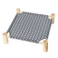 Patas Lague Cat and Dog Hammock Bed for Small Dogs, Brethable Wooden Cat Pet Rabbit Elevated Cooling Outdoor Bed Cots Furniture for Summer Arrow