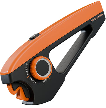 Orange Ninja Scissors Sharpener Tool – 4 Angle Settings, Easy Manual Use