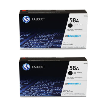 HP 58A (CF258A) Original Cartridge Black Toner 2-Pack for M404/M406/M428