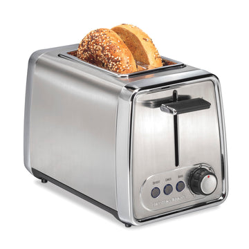 Hamilton Beach 22785G Modern 2 Slice Toaster, Chrome, with Extra-Wide Slots R22785 (Renewed)