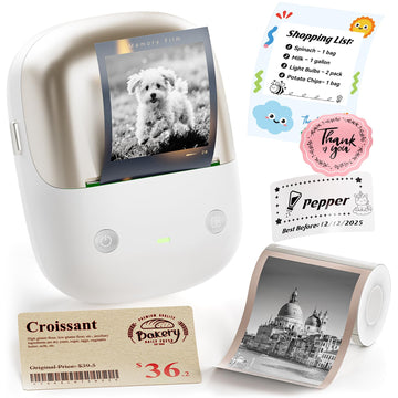 NIIMBOT B2 Pro Label Maker Machine, 300 DPI High Definition, Portable Thermal Label Printer with Fun APP for Photos, Scrapbook, Home,School Organization (Moon Gold)