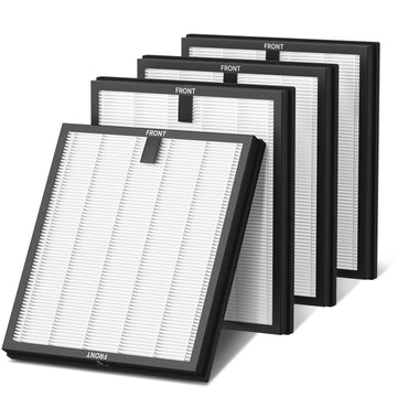 HY4866 Replacement Filter Compatible with MORENTO HY4866, WESTHEY HY4866, YIOU M1 Air Purifier, 3-in-1 H13 Ture HEPA Filters (Extra 4 Pre-filter) Enhanced Version for HY4866, 4 Pack