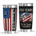 250 Anniversary USA Tumbler - Dad Gifts for Fathers Day from Daughter, Son, Wife - We The People 20 Oz Stainless Steel Insulated Tumbler with Lid, 1776-2026 United States 250th Gift for Men,