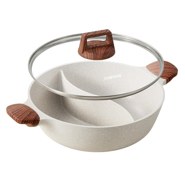 CAROTE 4.5QT Stockpot with Divider Double Flavor