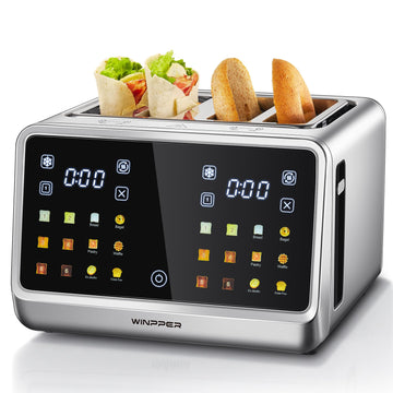 Winpper 4 Slice Touchscreen Toaster, Digital Display