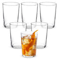 Bormioli Rocco Bodega Maxi Tumblers, Set of 6-17 oz Tempered Glass Drinking Cups for Water, Wine & Cocktails - Minimalist Barware Design Clear Beverage Glasses Durable Kitchen Use