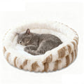 Cat Bed for Indoor Cats,20in Kitten Bed Donut Washable, Calming Fluffy with Non-Slip Base Pet Bed,Cat Bed Warm for Winter