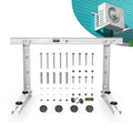 Heavy-Duty Outdoor Mini Split Wall Mount Bracket 9000 - 36000 BTU | Weatherproof Mini Split Mounting Bracket | Includes Drill Bit & Anti-Vibration Pads | Max 550lb Capacity