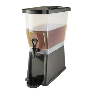Winco 3 Gallon Slim Plastic Beverage Dispenser with Base