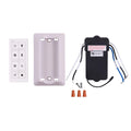 Prominence Home Universal Ceiling Fan Remote Control Kit with Receiver, Wall Dock and Batteries, For Downrod Ceiling Fans ONLY - 51433-01 - White