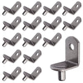 SDTWZW 5mm Shelf Pegs L-Shaped Cabinet Support Pins Bracket Style Clips for Bookcase Kitchen Closet Shelves Holders,16 PCS Gun Metal